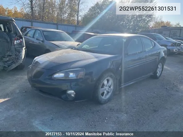 2006 Pontiac Grand Prix VIN: 2G2WP552261301531 Lot: 20177153