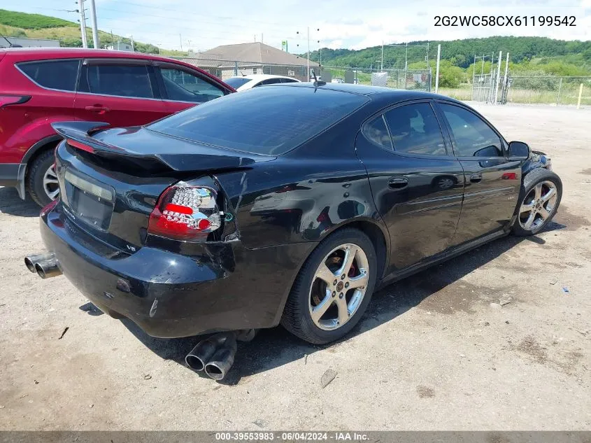 2006 Pontiac Grand Prix Gxp VIN: 2G2WC58CX61199542 Lot: 39553983