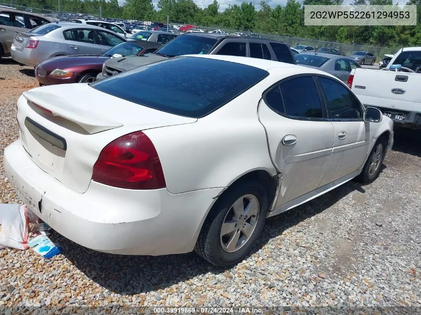 2G2WP552261294953 2006 Pontiac Grand Prix