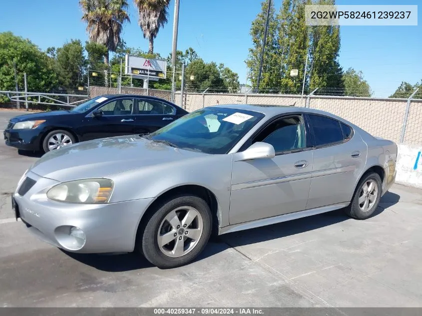 2006 Pontiac Grand Prix VIN: 2G2WP582461239237 Lot: 40259347