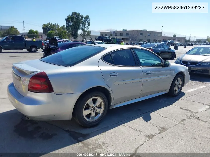 2006 Pontiac Grand Prix VIN: 2G2WP582461239237 Lot: 40259347