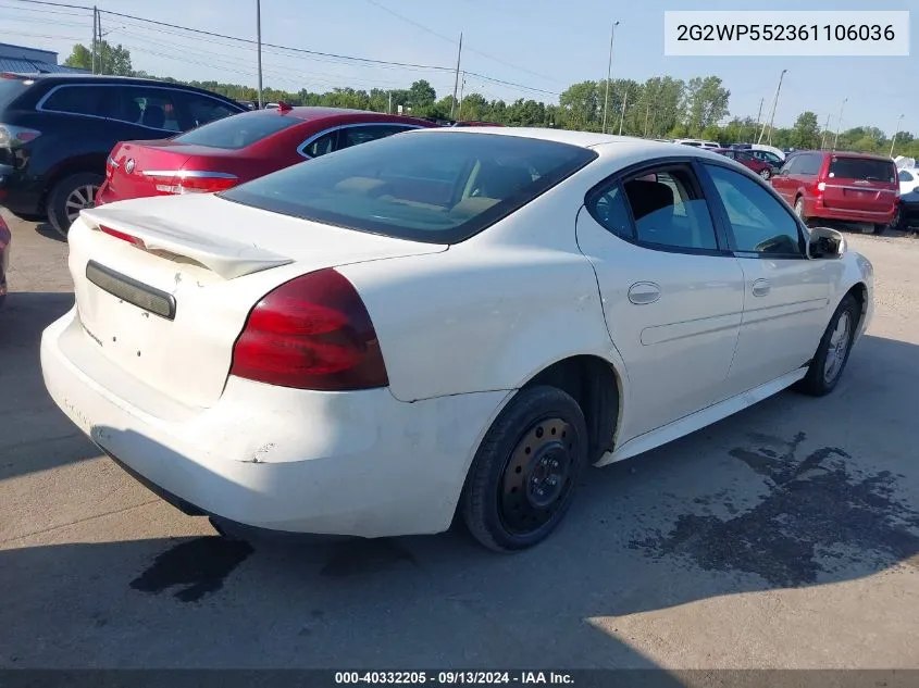 2G2WP552361106036 2006 Pontiac Grand Prix