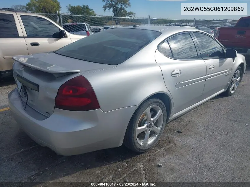 2006 Pontiac Grand Prix Gxp VIN: 2G2WC55C061209869 Lot: 40410817