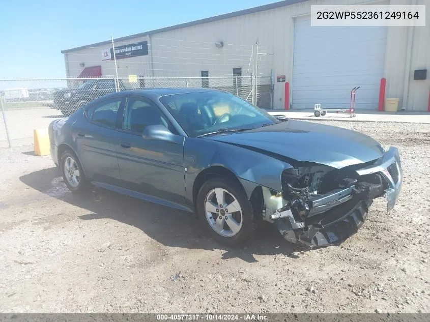 2006 Pontiac Grand Prix VIN: 2G2WP552361249164 Lot: 40577317