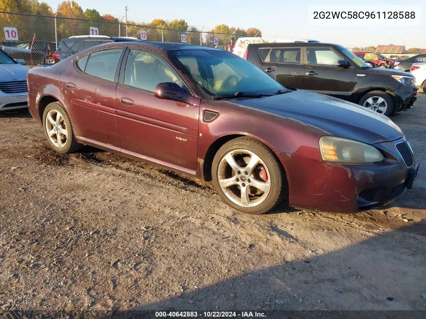 2006 Pontiac Grand Prix Gxp VIN: 2G2WC58C961128588 Lot: 40642883