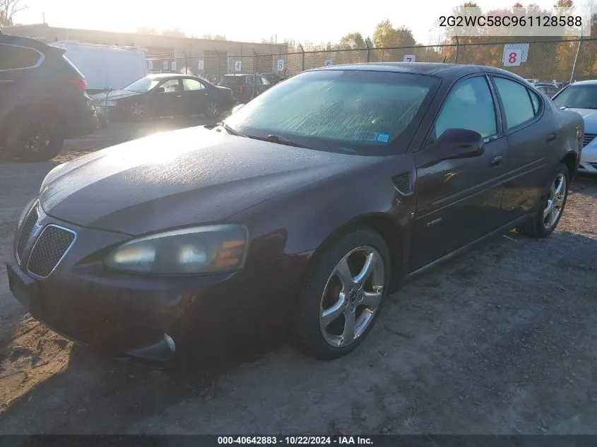 2006 Pontiac Grand Prix Gxp VIN: 2G2WC58C961128588 Lot: 40642883