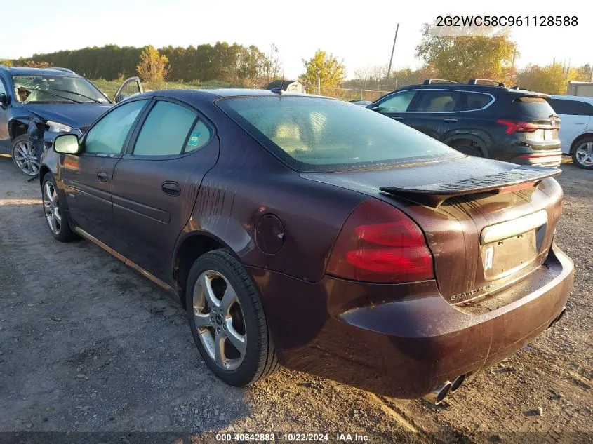 2006 Pontiac Grand Prix Gxp VIN: 2G2WC58C961128588 Lot: 40642883