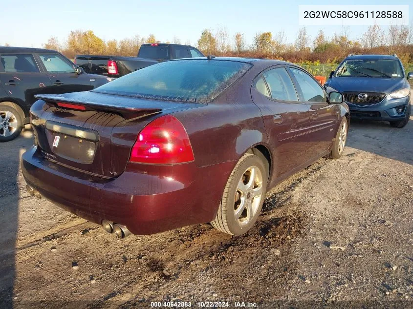 2006 Pontiac Grand Prix Gxp VIN: 2G2WC58C961128588 Lot: 40642883