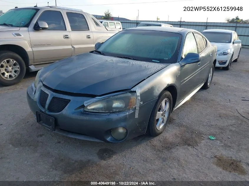 2006 Pontiac Grand Prix VIN: 2G2WP552X61259948 Lot: 40649198