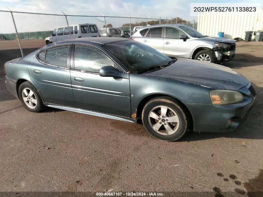 2006 Pontiac Grand Prix VIN: 2G2WP552761133823 Lot: 40667107