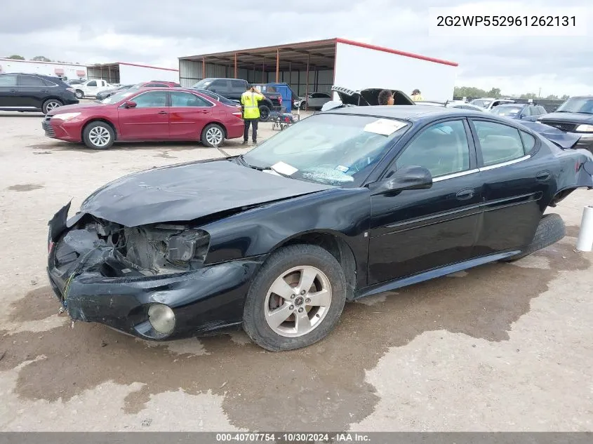 2006 Pontiac Grand Prix VIN: 2G2WP552961262131 Lot: 40707754