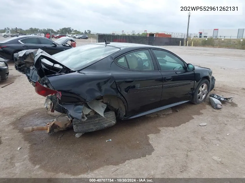 2006 Pontiac Grand Prix VIN: 2G2WP552961262131 Lot: 40707754