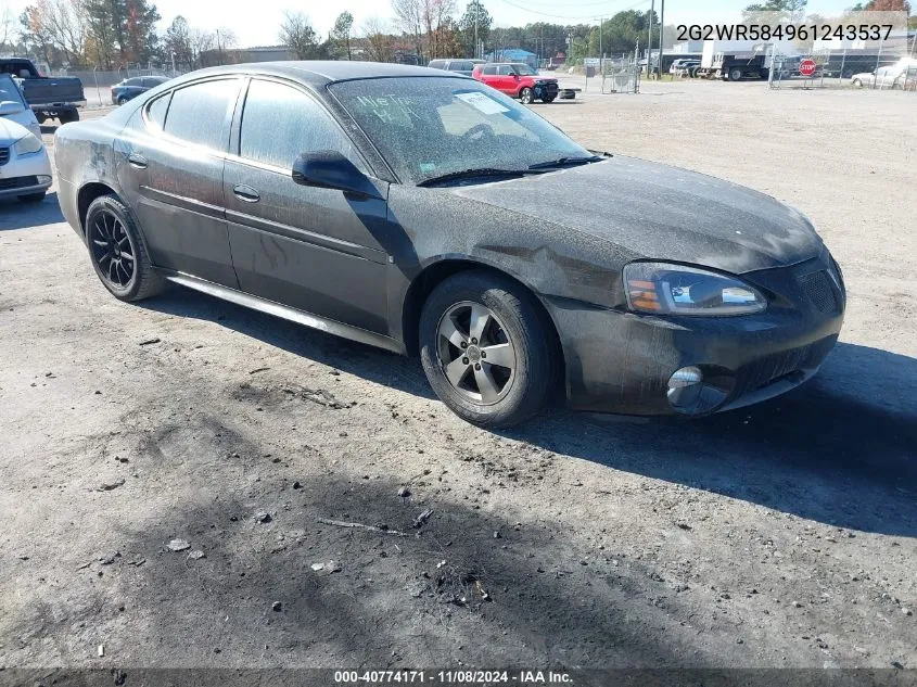 2006 Pontiac Grand Prix Gt VIN: 2G2WR584961243537 Lot: 40774171