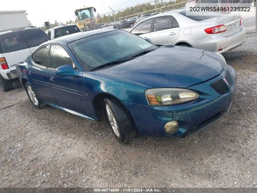 2006 Pontiac Grand Prix Gt VIN: 2G2WR554861235322 Lot: 40774859