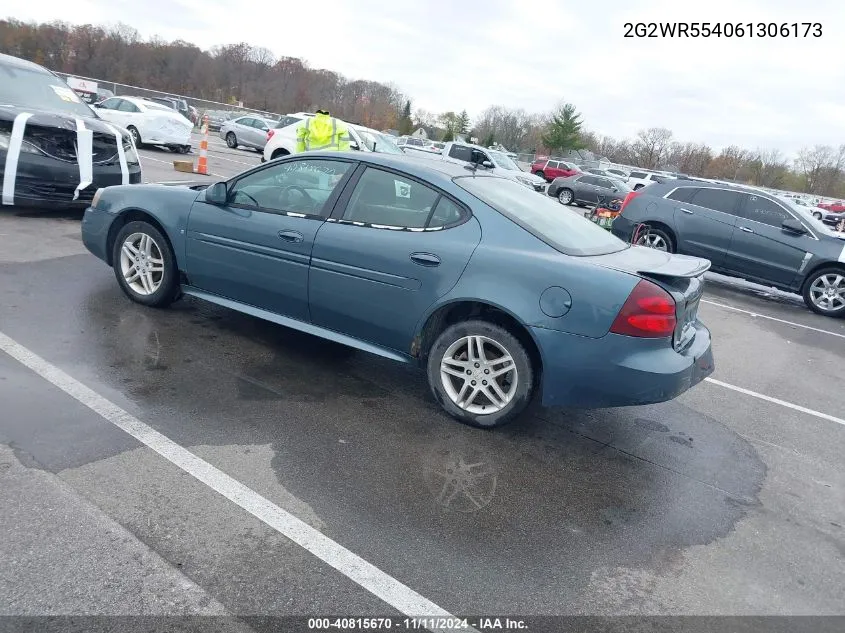 2006 Pontiac Grand Prix Gt VIN: 2G2WR554061306173 Lot: 40815670