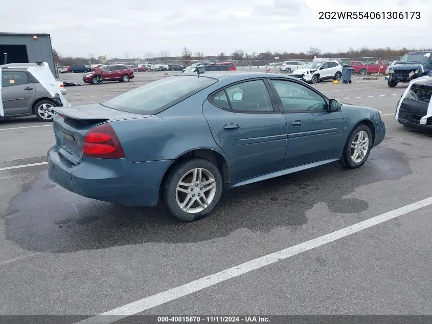 2006 Pontiac Grand Prix Gt VIN: 2G2WR554061306173 Lot: 40815670