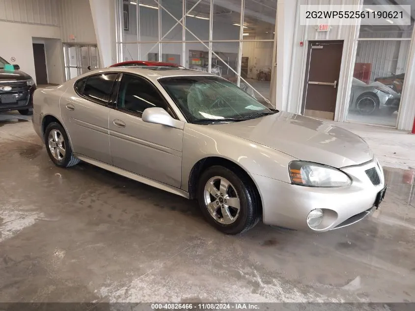 2006 Pontiac Grand Prix VIN: 2G2WP552561190621 Lot: 40826466