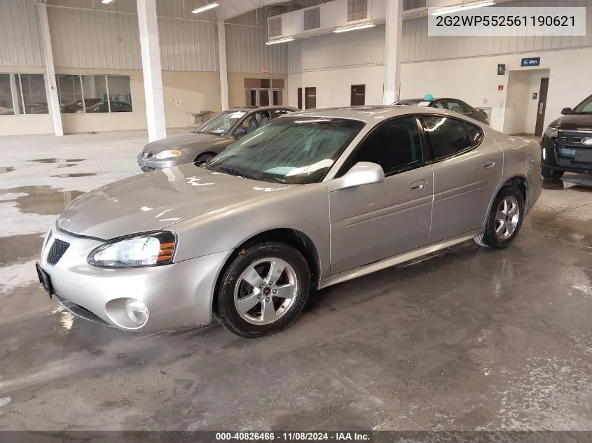 2006 Pontiac Grand Prix VIN: 2G2WP552561190621 Lot: 40826466