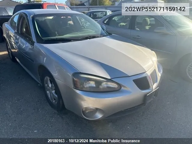 2007 Pontiac Grand Prix VIN: 2G2WP552171159142 Lot: 20180163