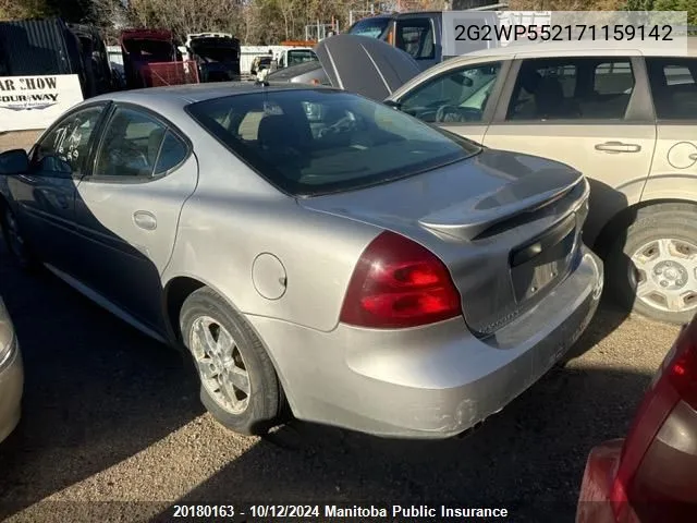 2007 Pontiac Grand Prix VIN: 2G2WP552171159142 Lot: 20180163