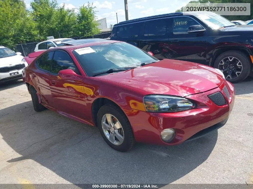 2007 Pontiac Grand Prix VIN: 2G2WP552771186300 Lot: 39900300