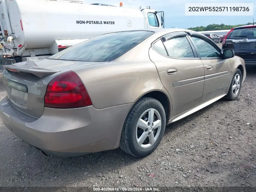 2G2WP552571198736 2007 Pontiac Grand Prix