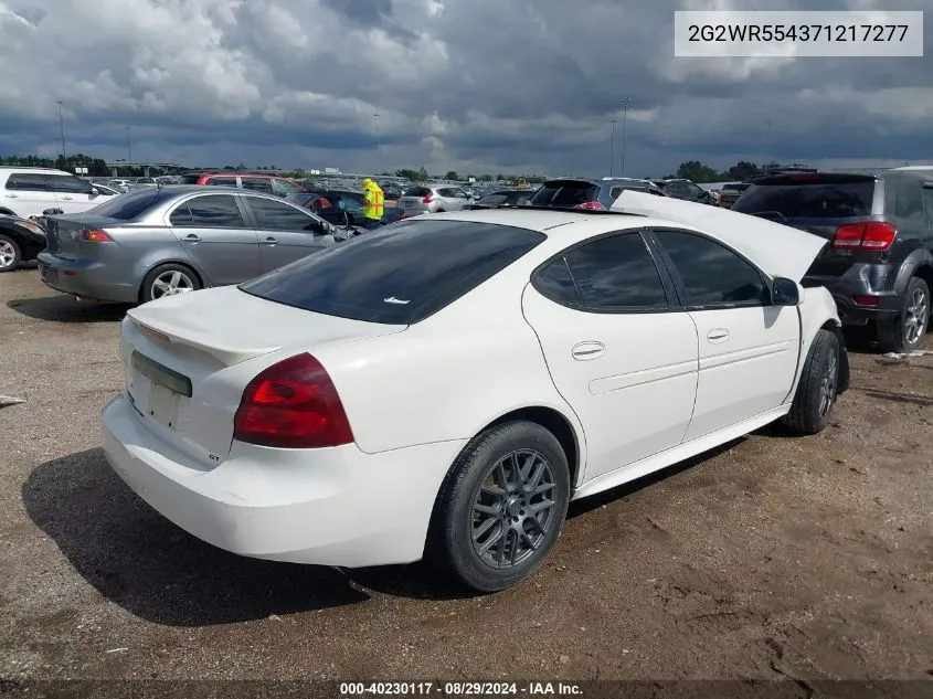 2G2WR554371217277 2007 Pontiac Grand Prix Gt