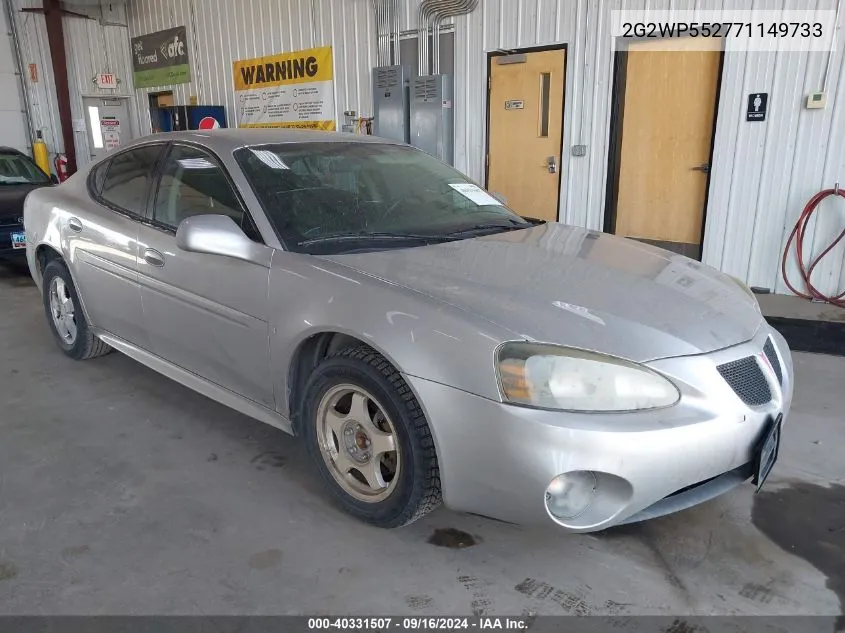 2G2WP552771149733 2007 Pontiac Grand Prix