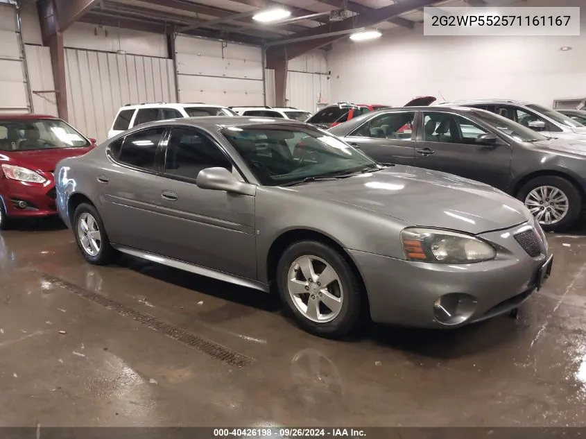 2007 Pontiac Grand Prix VIN: 2G2WP552571161167 Lot: 40426198