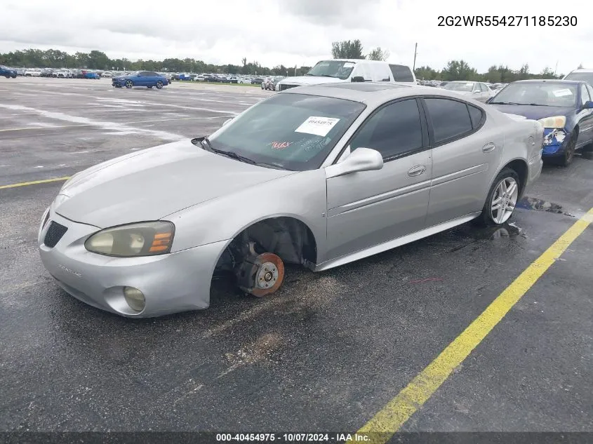 2007 Pontiac Grand Prix Gt VIN: 2G2WR554271185230 Lot: 40454975