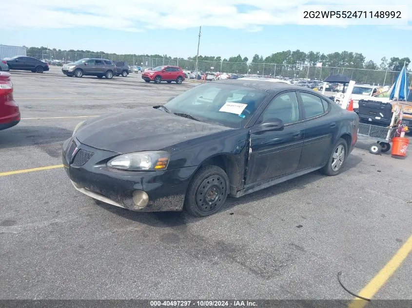 2007 Pontiac Grand Prix VIN: 2G2WP552471148992 Lot: 40497297