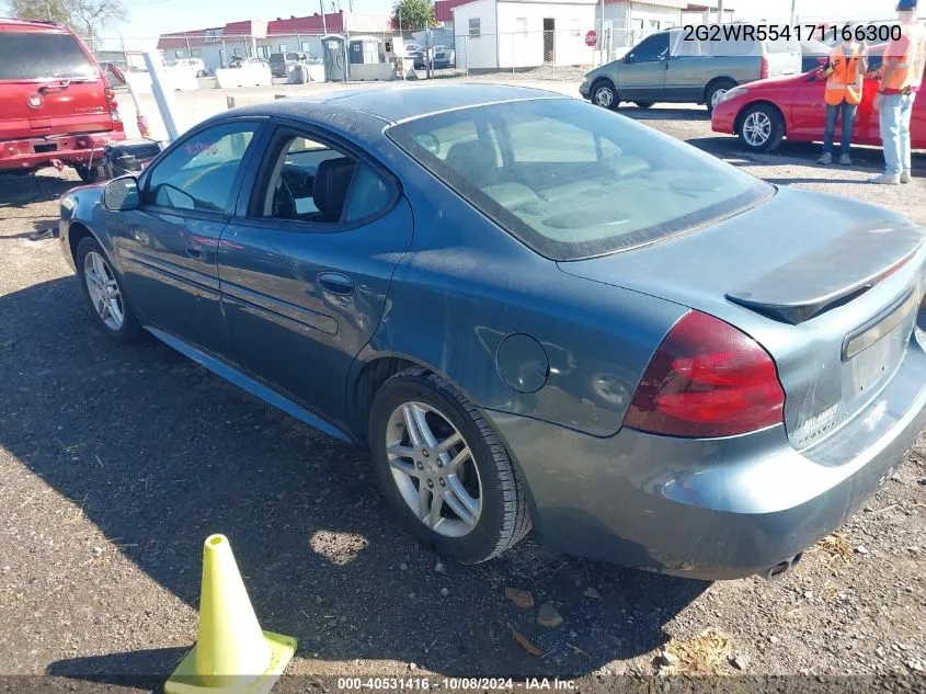 2007 Pontiac Grand Prix Gt VIN: 2G2WR554171166300 Lot: 40531416