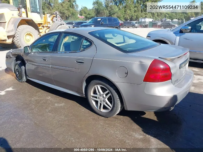 2007 Pontiac Grand Prix Gt VIN: 2G2WR554471109234 Lot: 40551295