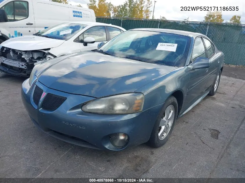 2007 Pontiac Grand Prix VIN: 2G2WP552171186535 Lot: 40578868