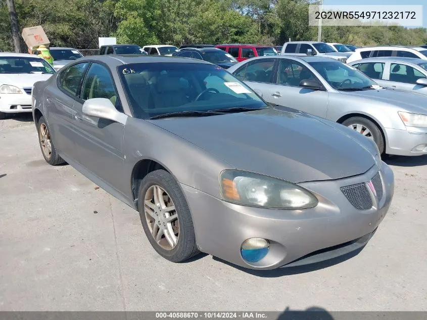 2007 Pontiac Grand Prix Gt VIN: 2G2WR554971232172 Lot: 40588670