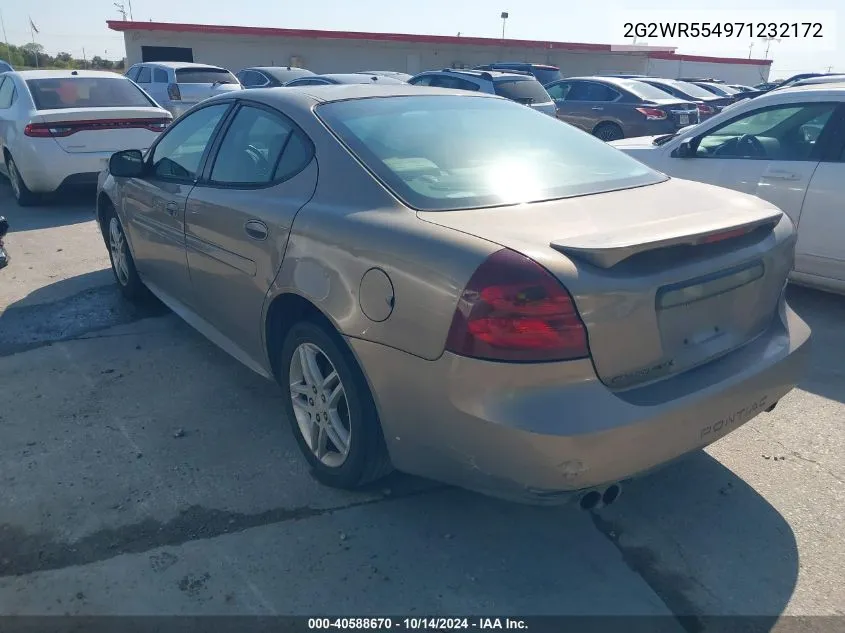 2007 Pontiac Grand Prix Gt VIN: 2G2WR554971232172 Lot: 40588670