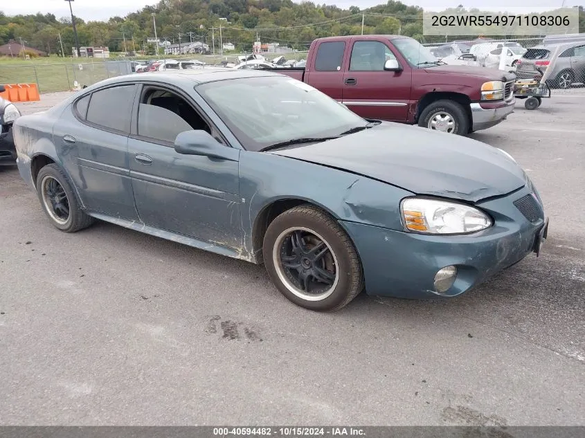 2007 Pontiac Grand Prix Gt VIN: 2G2WR554971108306 Lot: 40594482