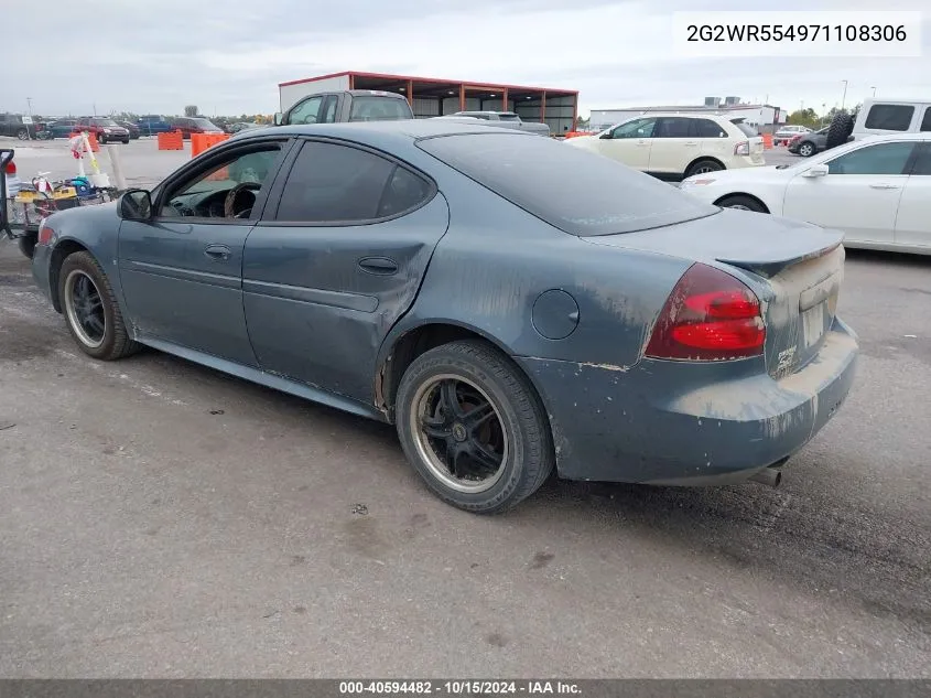 2007 Pontiac Grand Prix Gt VIN: 2G2WR554971108306 Lot: 40594482