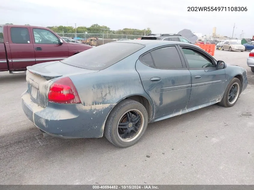 2007 Pontiac Grand Prix Gt VIN: 2G2WR554971108306 Lot: 40594482