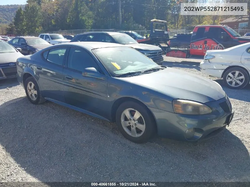 2007 Pontiac Grand Prix VIN: 2G2WP552871215495 Lot: 40661855