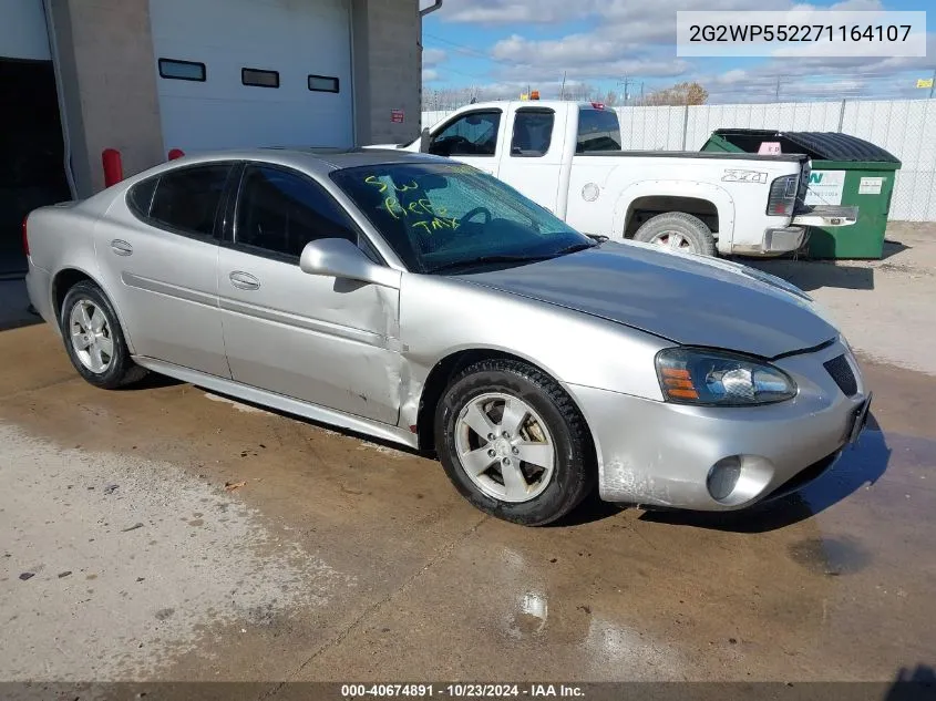 2007 Pontiac Grand Prix VIN: 2G2WP552271164107 Lot: 40674891