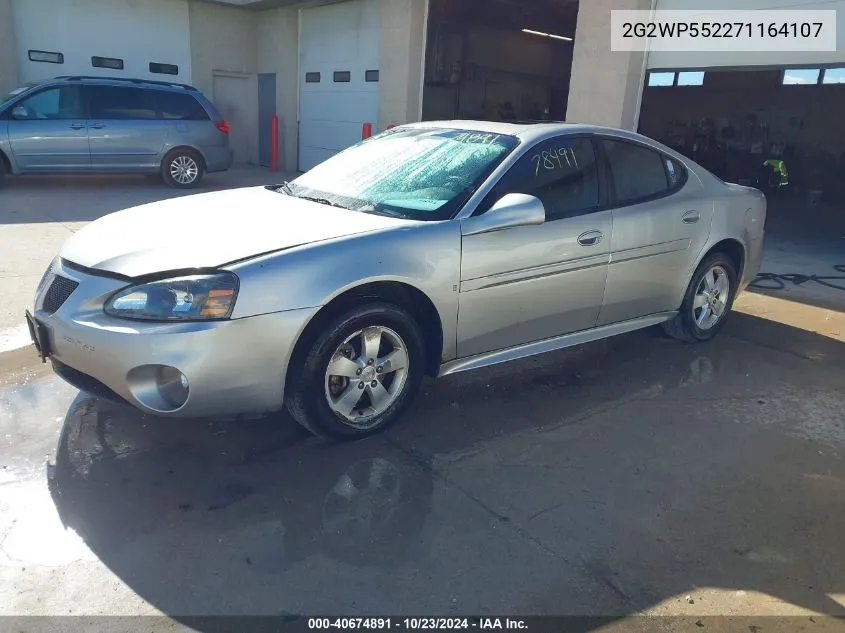 2007 Pontiac Grand Prix VIN: 2G2WP552271164107 Lot: 40674891