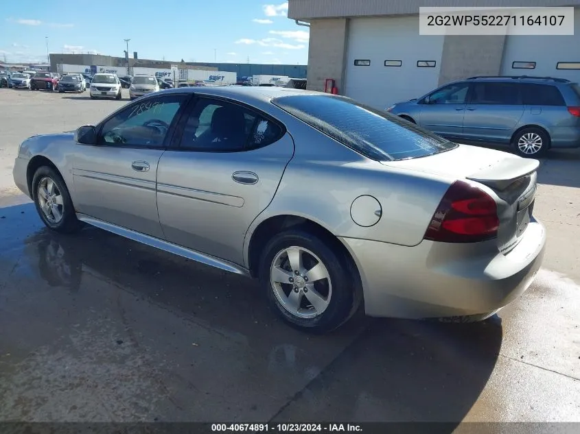 2007 Pontiac Grand Prix VIN: 2G2WP552271164107 Lot: 40674891