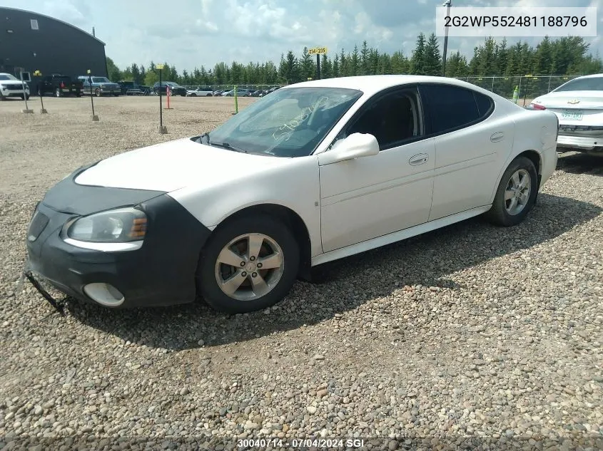 2G2WP552481188796 2008 Pontiac Grand Prix