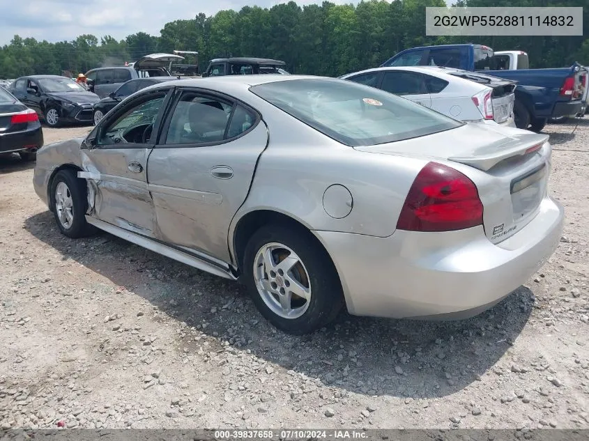 2G2WP552881114832 2008 Pontiac Grand Prix