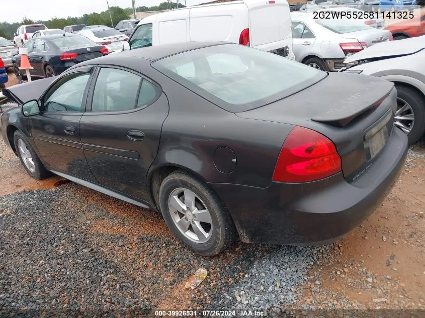 2G2WP552581141325 2008 Pontiac Grand Prix