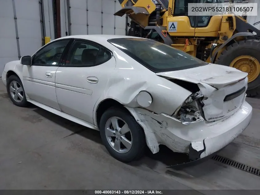 2G2WP552181106507 2008 Pontiac Grand Prix