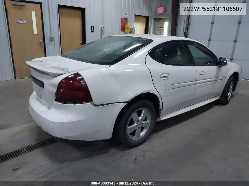 2G2WP552181106507 2008 Pontiac Grand Prix