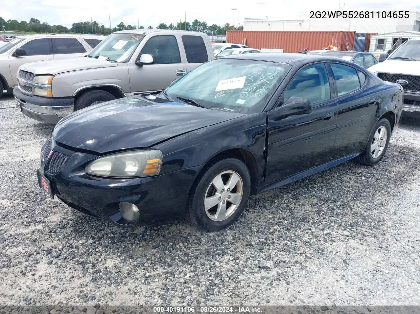 2G2WP552681104655 2008 Pontiac Grand Prix