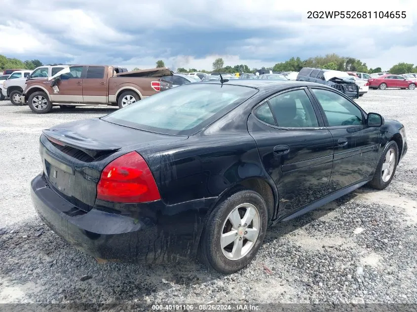 2G2WP552681104655 2008 Pontiac Grand Prix